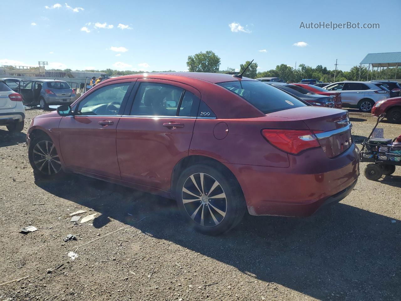 2014 Chrysler 200 Touring Red vin: 1C3CCBBB7EN185161