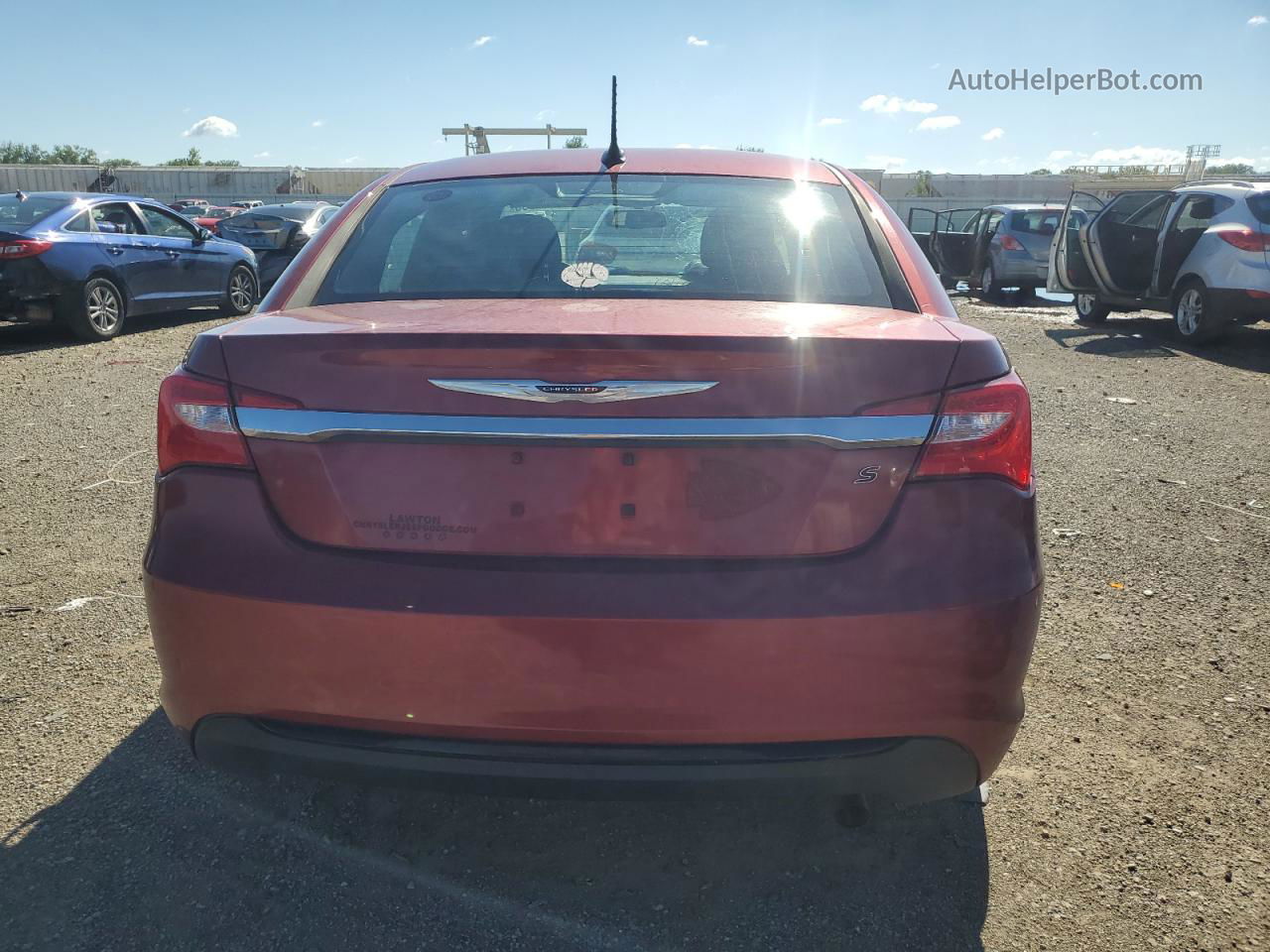 2014 Chrysler 200 Touring Red vin: 1C3CCBBB7EN185161