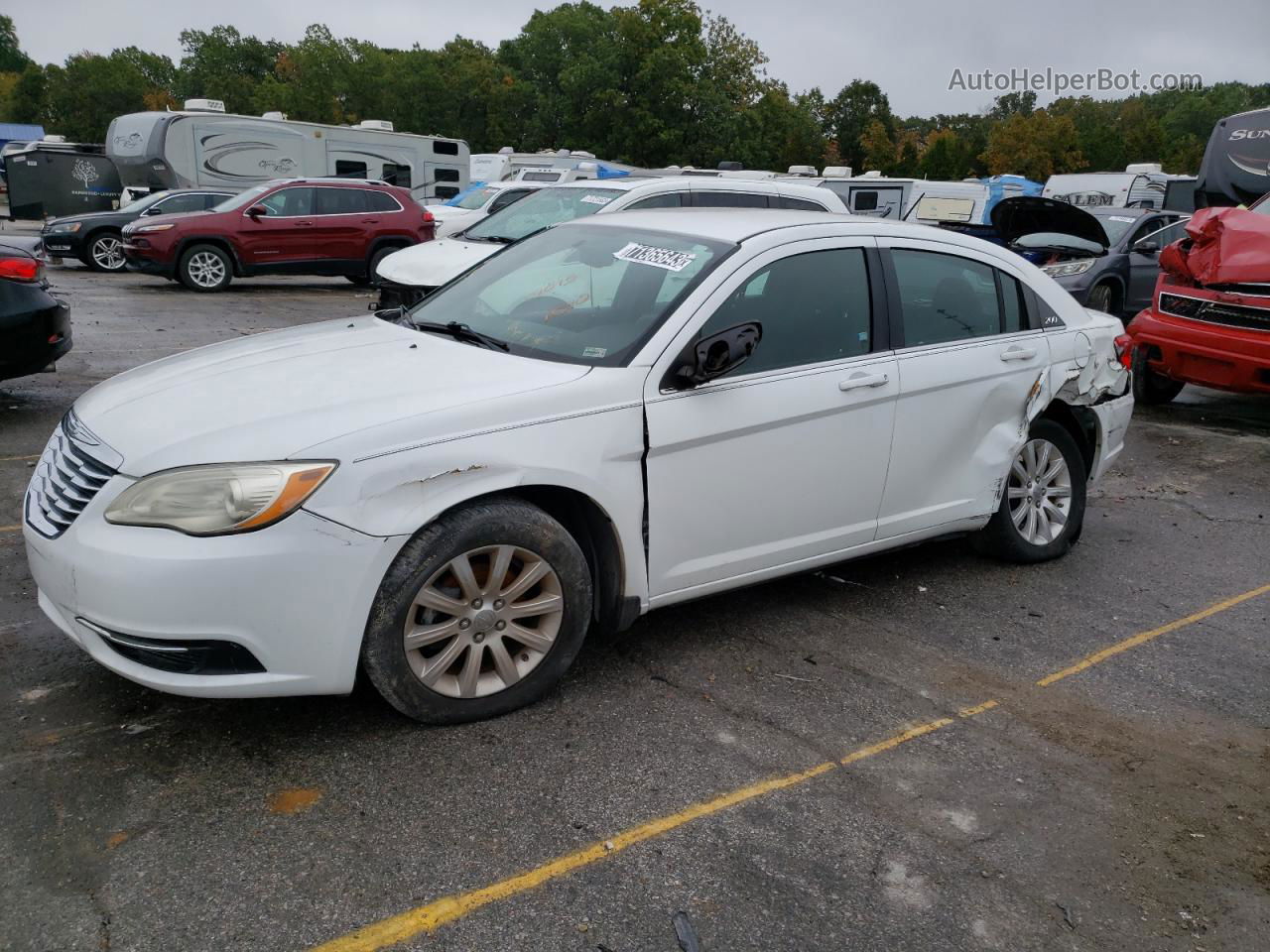 2014 Chrysler 200 Touring Белый vin: 1C3CCBBB9EN185355