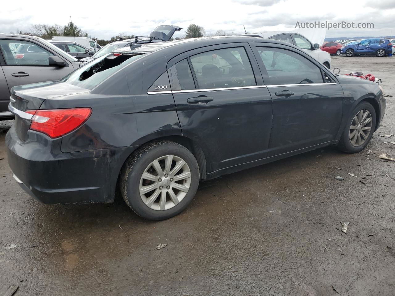 2014 Chrysler 200 Touring Black vin: 1C3CCBBG0EN114119