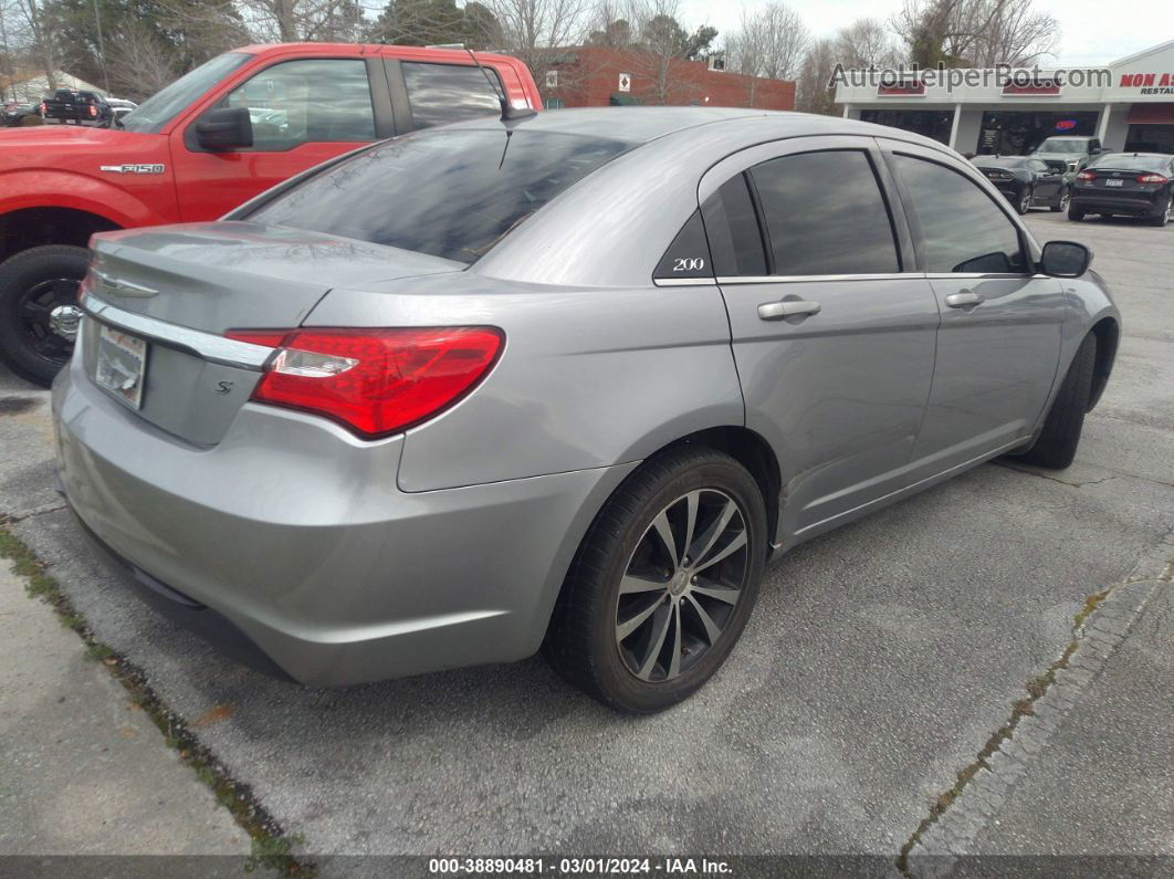 2014 Chrysler 200 Touring Silver vin: 1C3CCBBG0EN118218