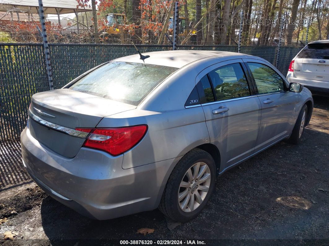 2014 Chrysler 200 Touring Silver vin: 1C3CCBBG0EN145029