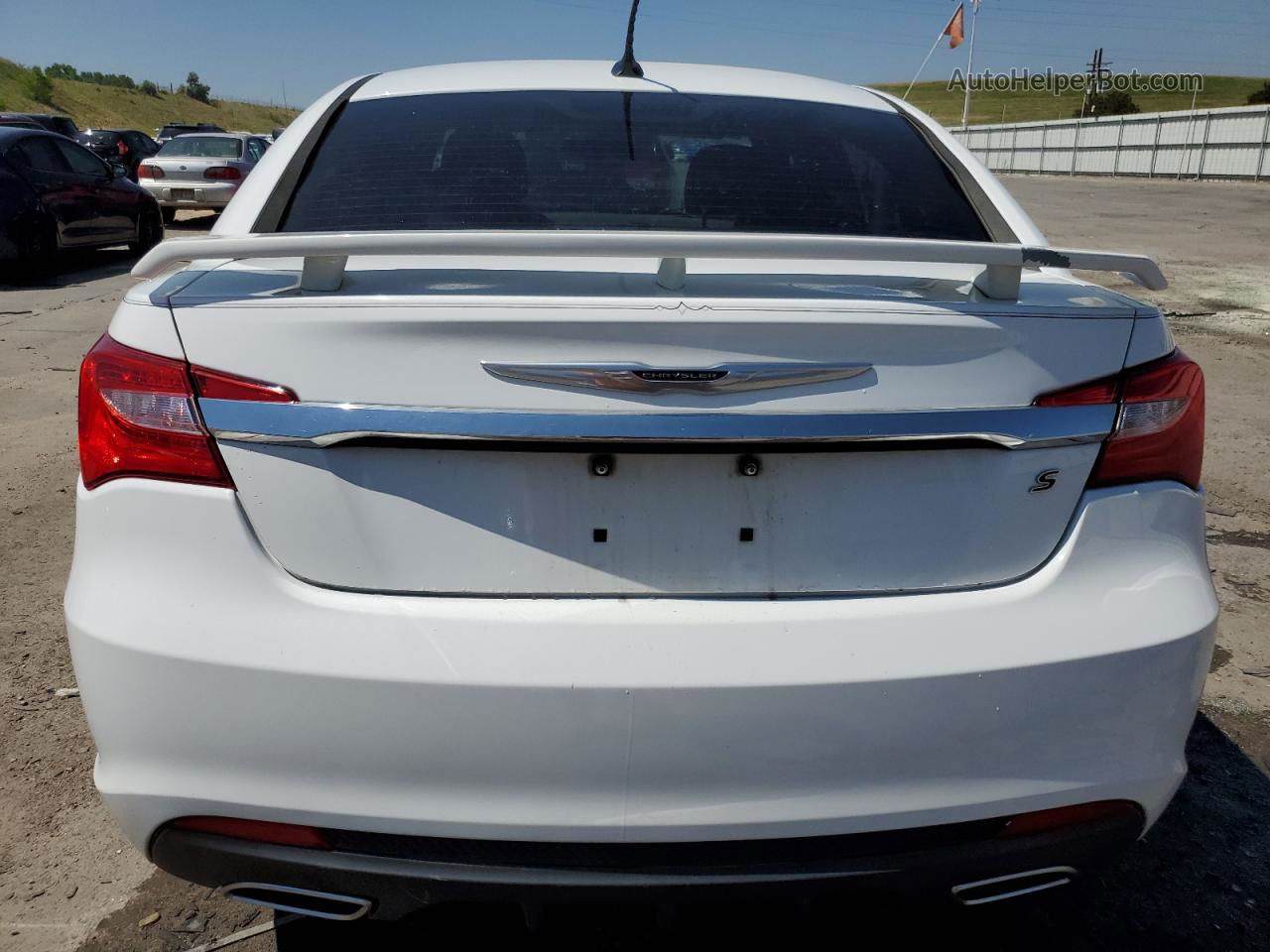 2014 Chrysler 200 Touring White vin: 1C3CCBBG0EN152899