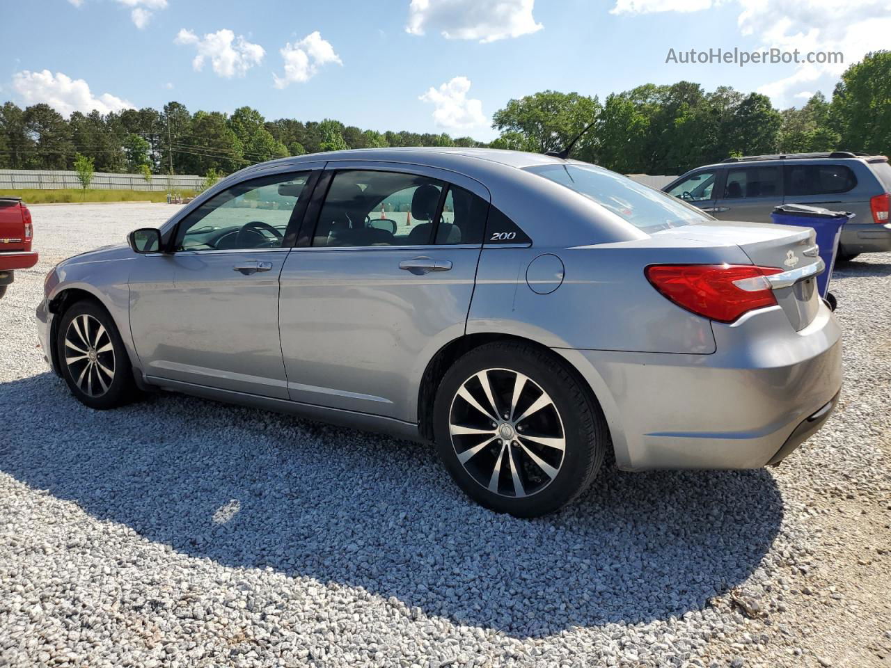 2014 Chrysler 200 Touring Silver vin: 1C3CCBBG0EN159514