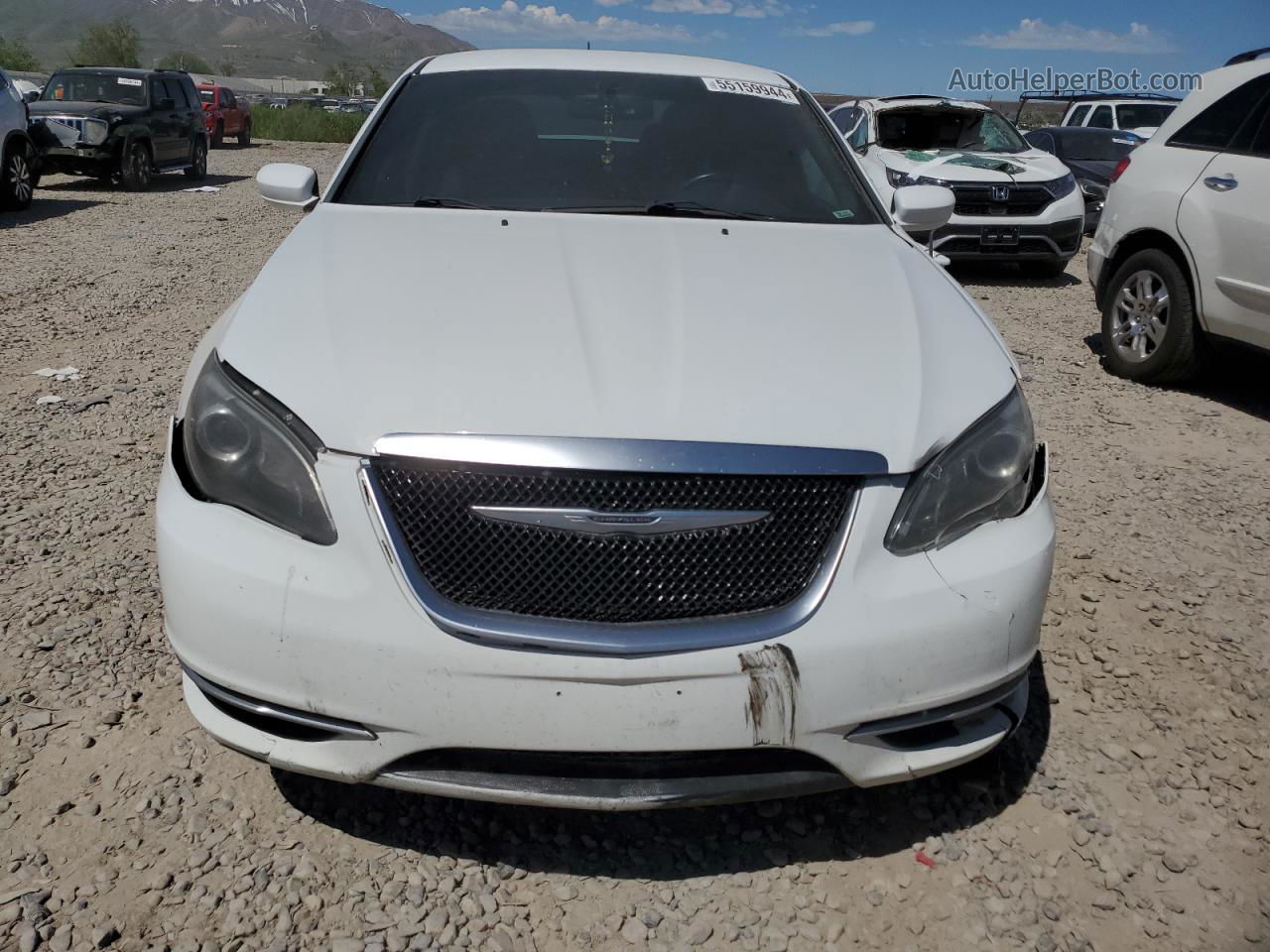 2014 Chrysler 200 Touring White vin: 1C3CCBBG0EN171355