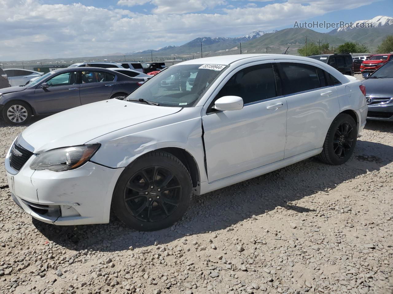 2014 Chrysler 200 Touring White vin: 1C3CCBBG0EN171355