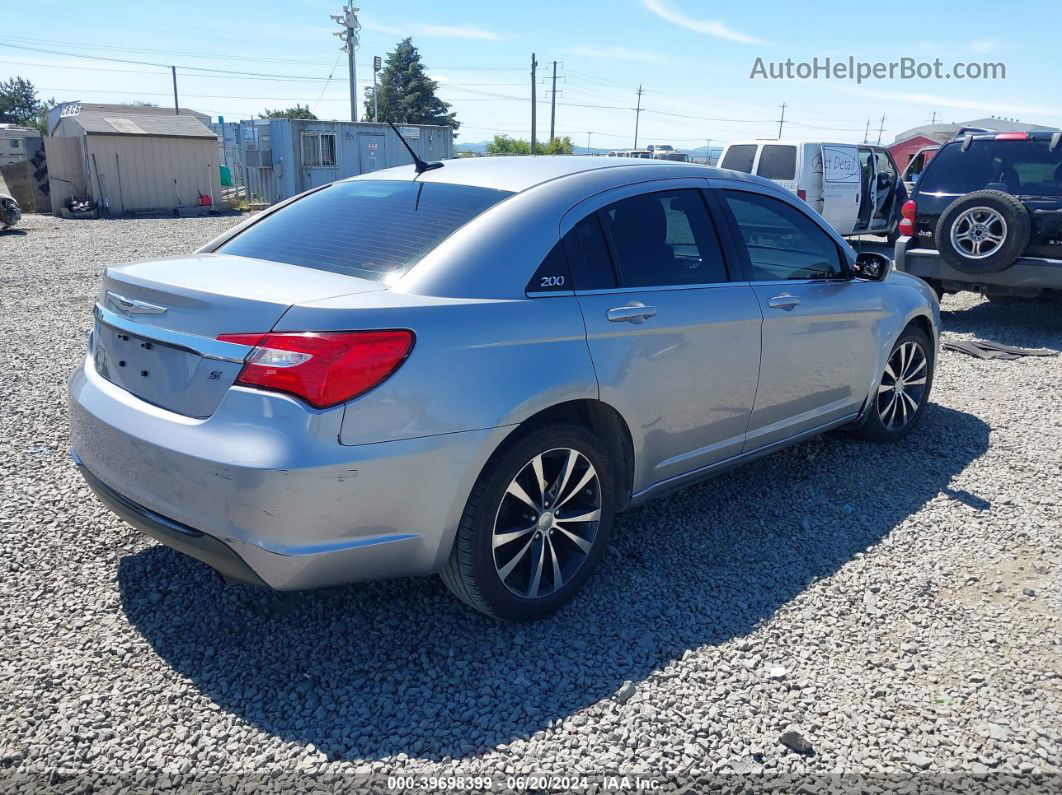 2014 Chrysler 200 Touring Silver vin: 1C3CCBBG0EN193369
