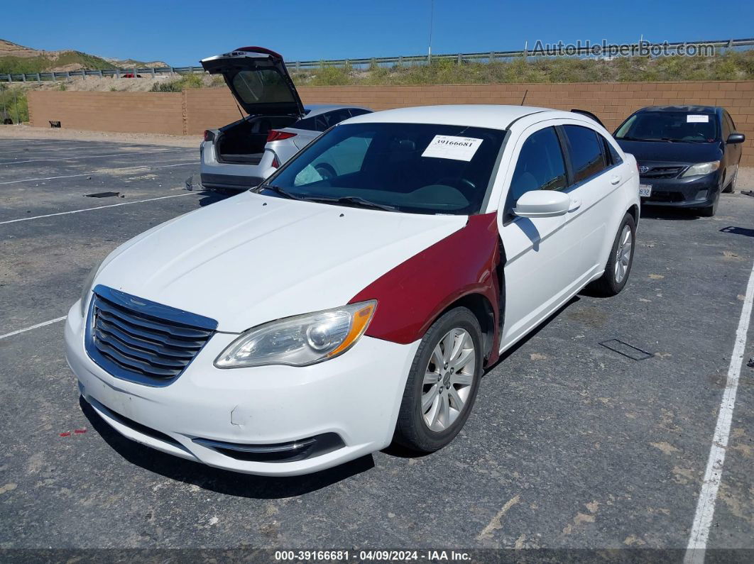 2014 Chrysler 200 Touring White vin: 1C3CCBBG1EN105719