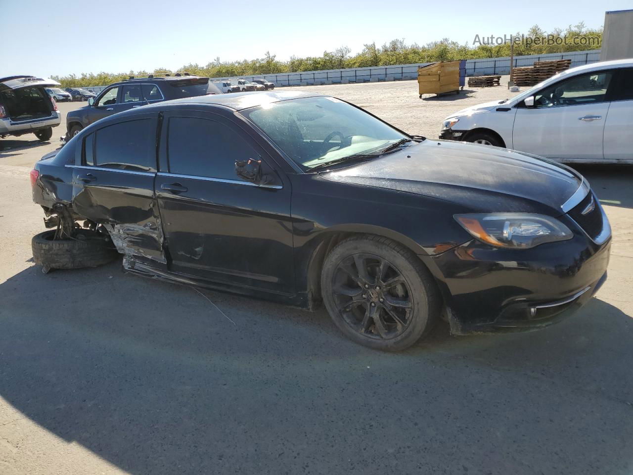 2014 Chrysler 200 Touring Black vin: 1C3CCBBG1EN164222