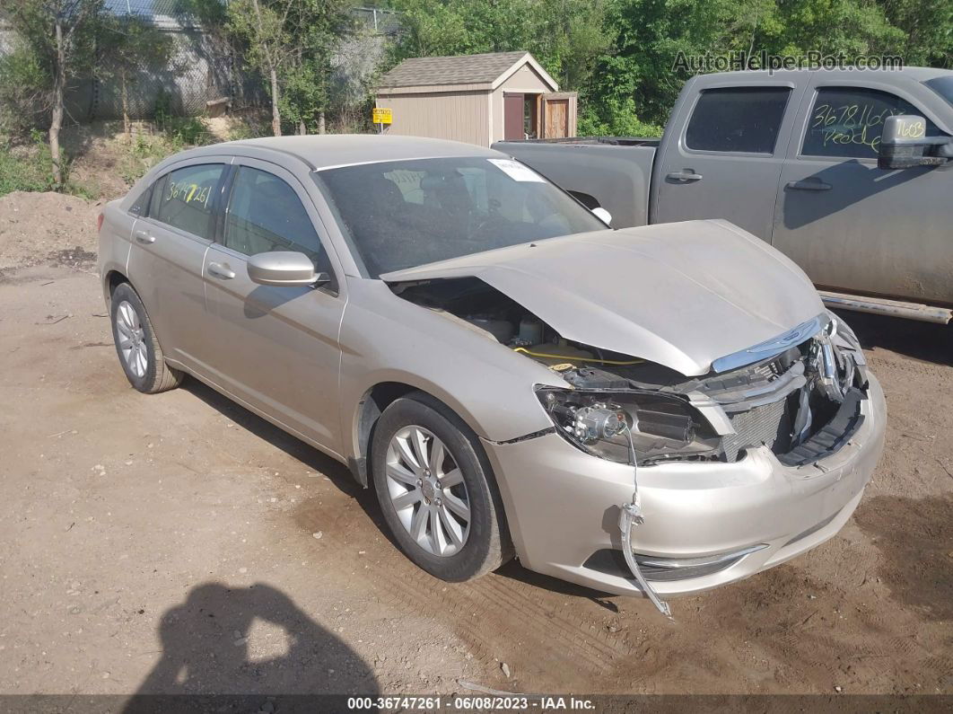 2014 Chrysler 200 Touring White vin: 1C3CCBBG2EN114557