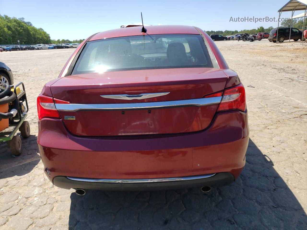 2014 Chrysler 200 Touring Бордовый vin: 1C3CCBBG2EN114705