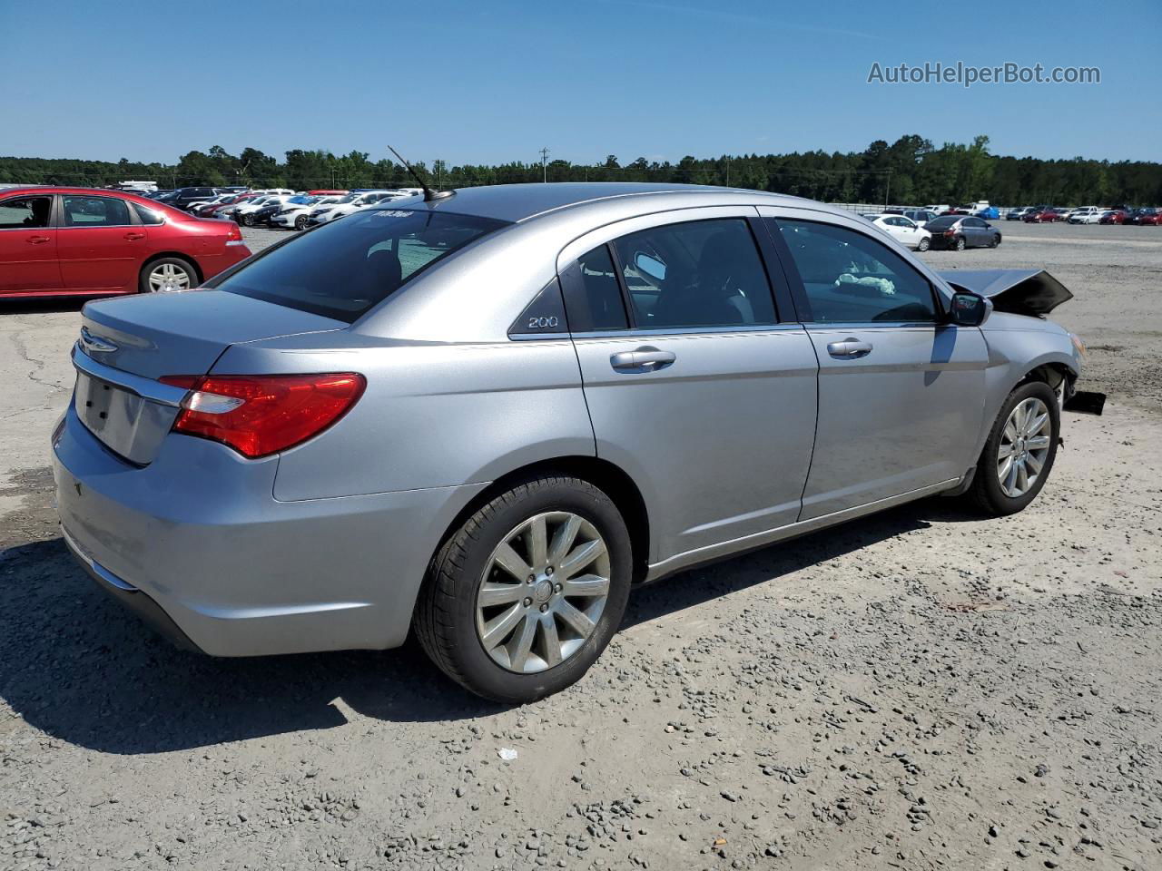 2014 Chrysler 200 Touring Silver vin: 1C3CCBBG2EN145033