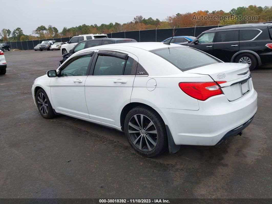 2014 Chrysler 200 Touring White vin: 1C3CCBBG2EN153326