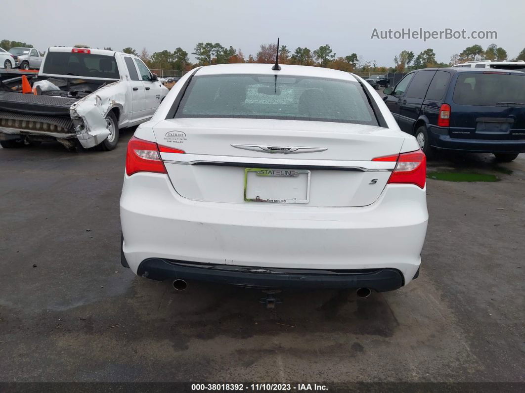 2014 Chrysler 200 Touring White vin: 1C3CCBBG2EN153326