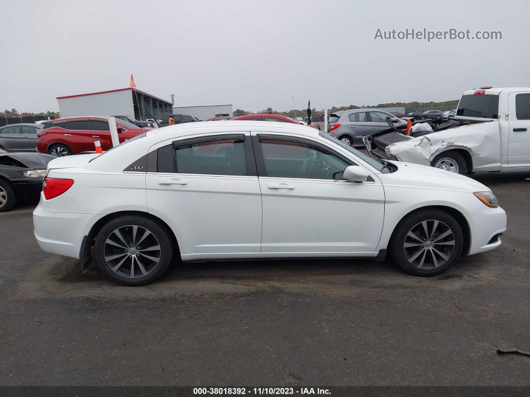 2014 Chrysler 200 Touring White vin: 1C3CCBBG2EN153326