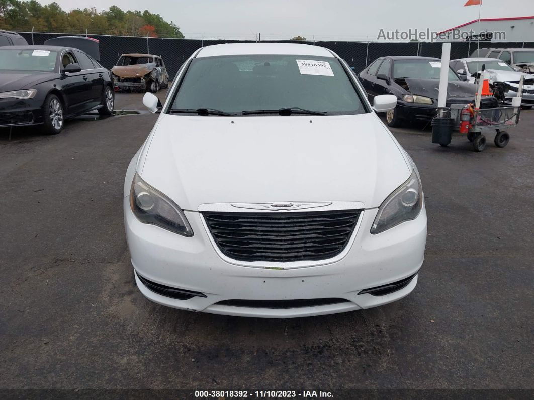 2014 Chrysler 200 Touring White vin: 1C3CCBBG2EN153326