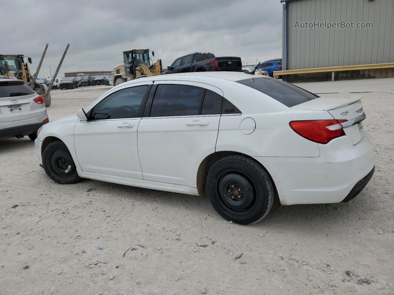 2014 Chrysler 200 Touring White vin: 1C3CCBBG2EN171888