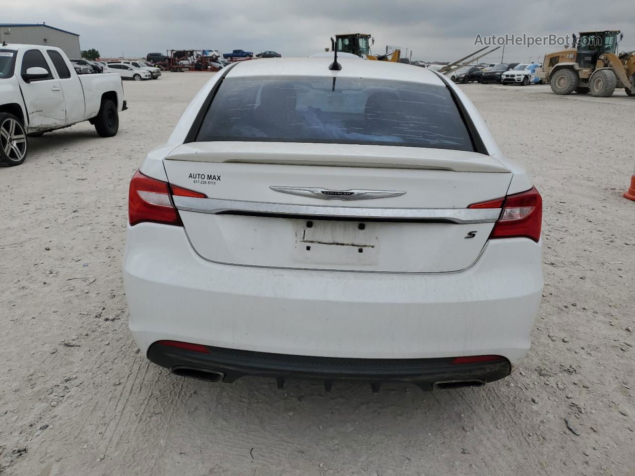 2014 Chrysler 200 Touring White vin: 1C3CCBBG2EN171888