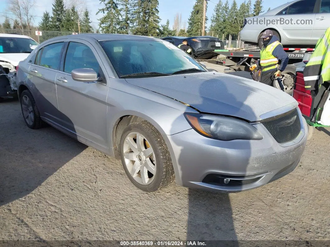 2014 Chrysler 200 Touring Silver vin: 1C3CCBBG3EN197464