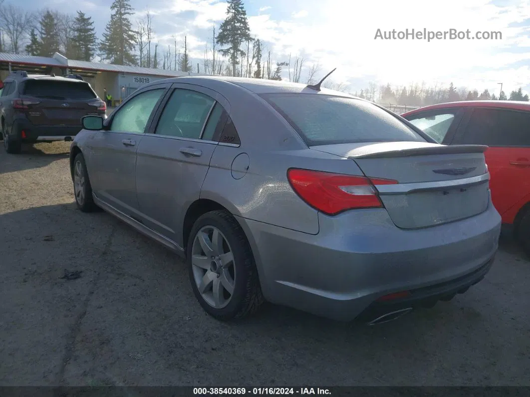 2014 Chrysler 200 Touring Silver vin: 1C3CCBBG3EN197464