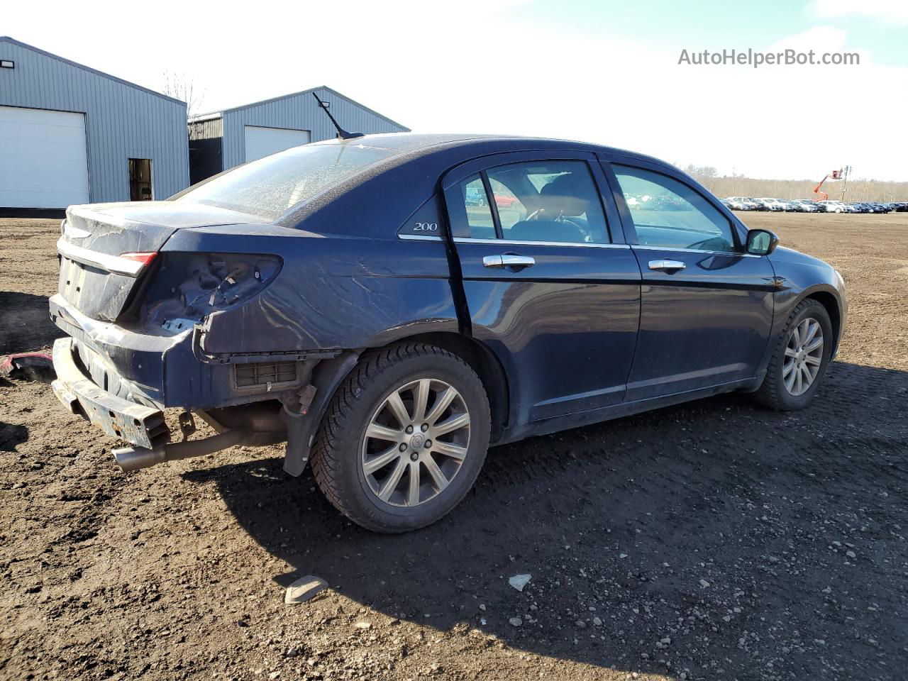 2014 Chrysler 200 Touring Blue vin: 1C3CCBBG4EN107335