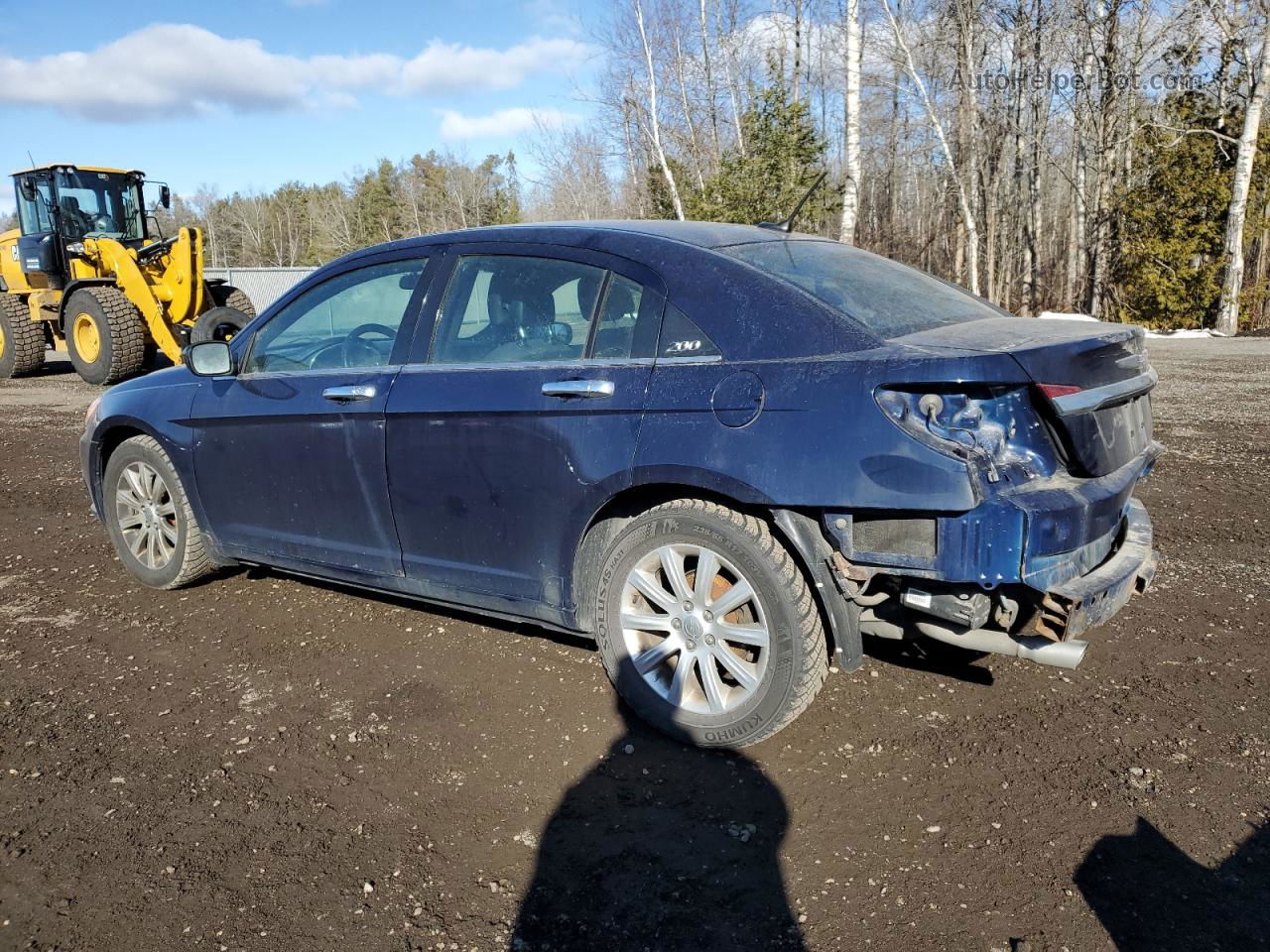 2014 Chrysler 200 Touring Синий vin: 1C3CCBBG4EN107335