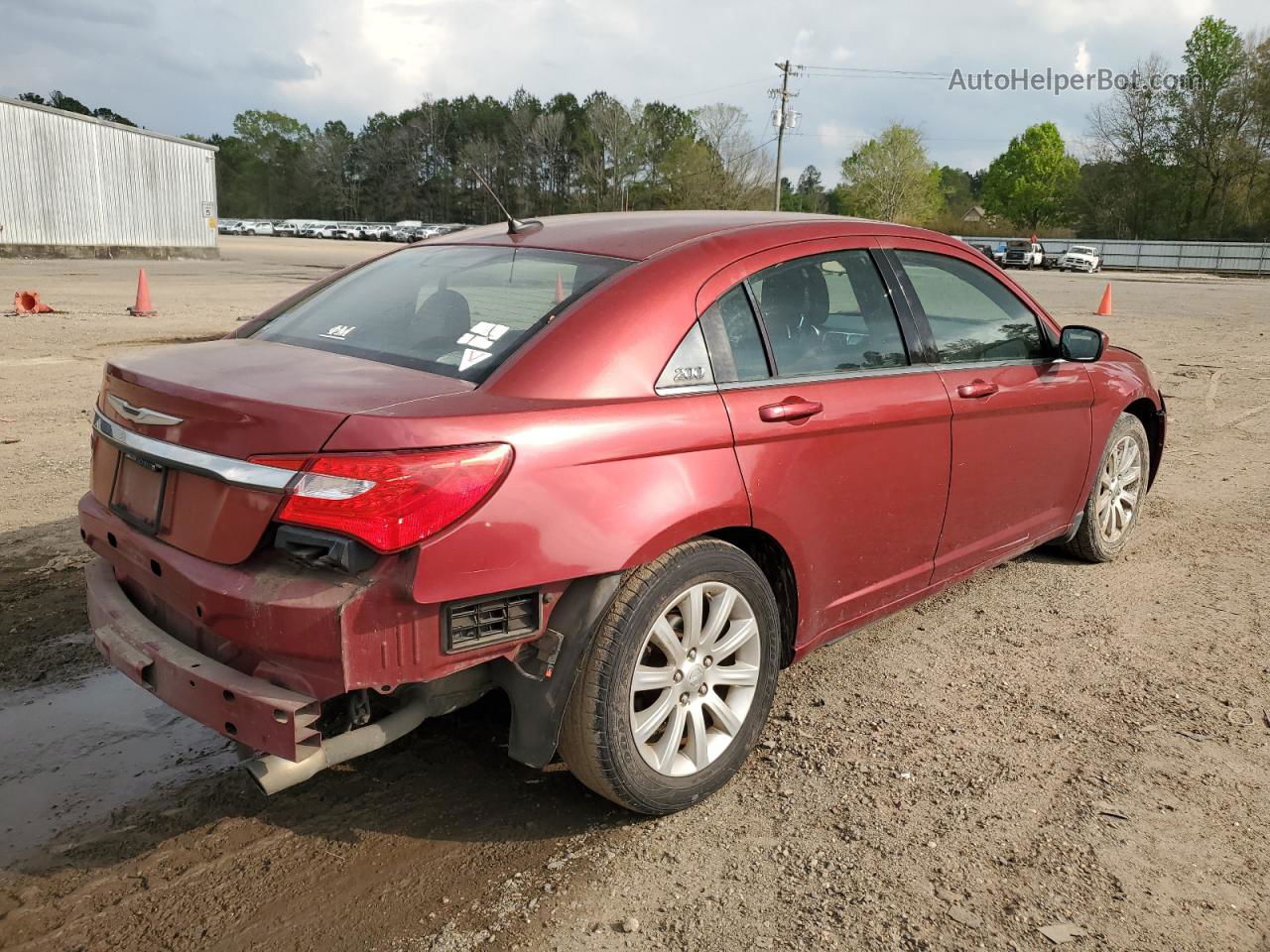 2014 Chrysler 200 Touring Maroon vin: 1C3CCBBG5EN106310