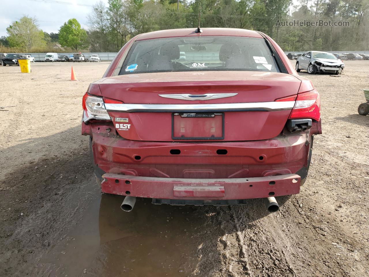 2014 Chrysler 200 Touring Maroon vin: 1C3CCBBG5EN106310