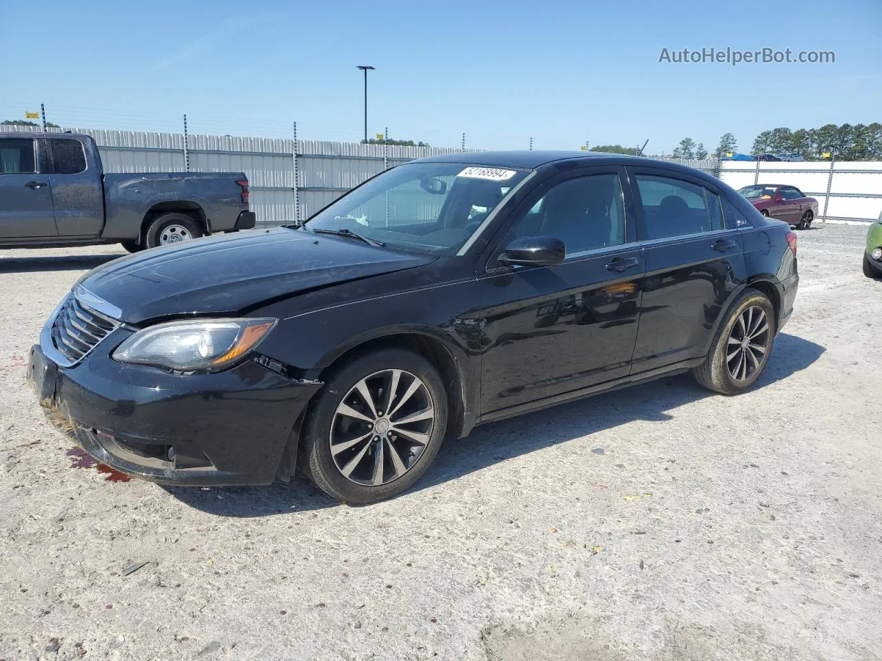 2014 Chrysler 200 Touring Черный vin: 1C3CCBBG5EN197515