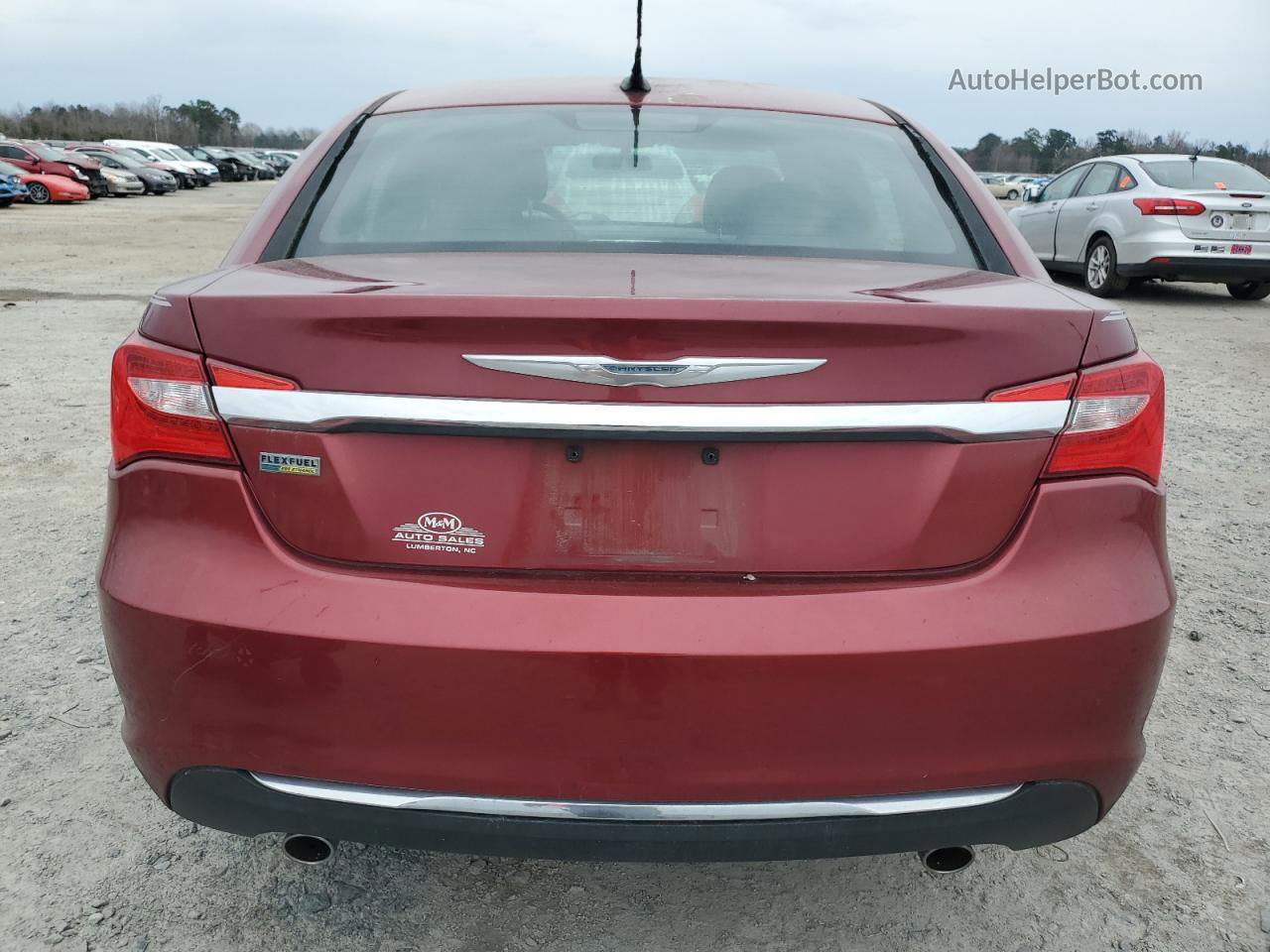 2014 Chrysler 200 Touring Red vin: 1C3CCBBG6EN106560