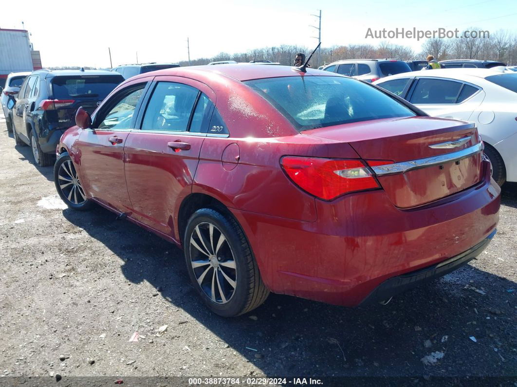 2014 Chrysler 200 Touring Red vin: 1C3CCBBG6EN193036