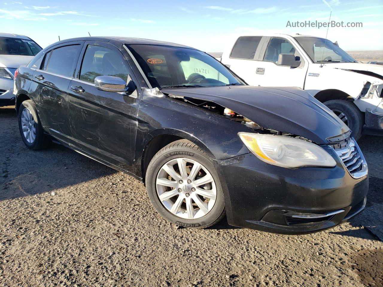 2014 Chrysler 200 Touring Black vin: 1C3CCBBG7EN106650