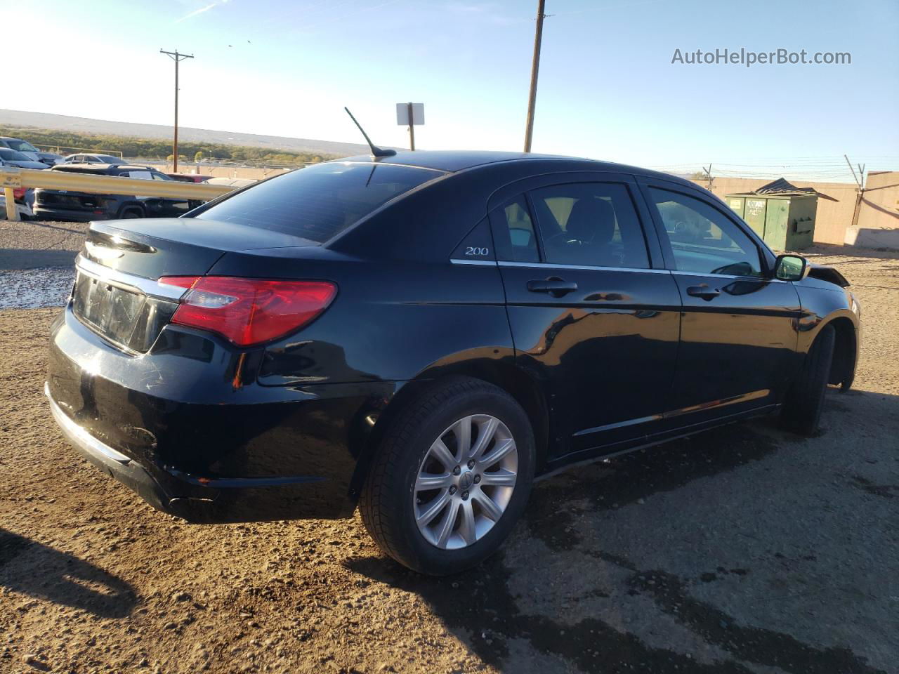 2014 Chrysler 200 Touring Black vin: 1C3CCBBG7EN106650