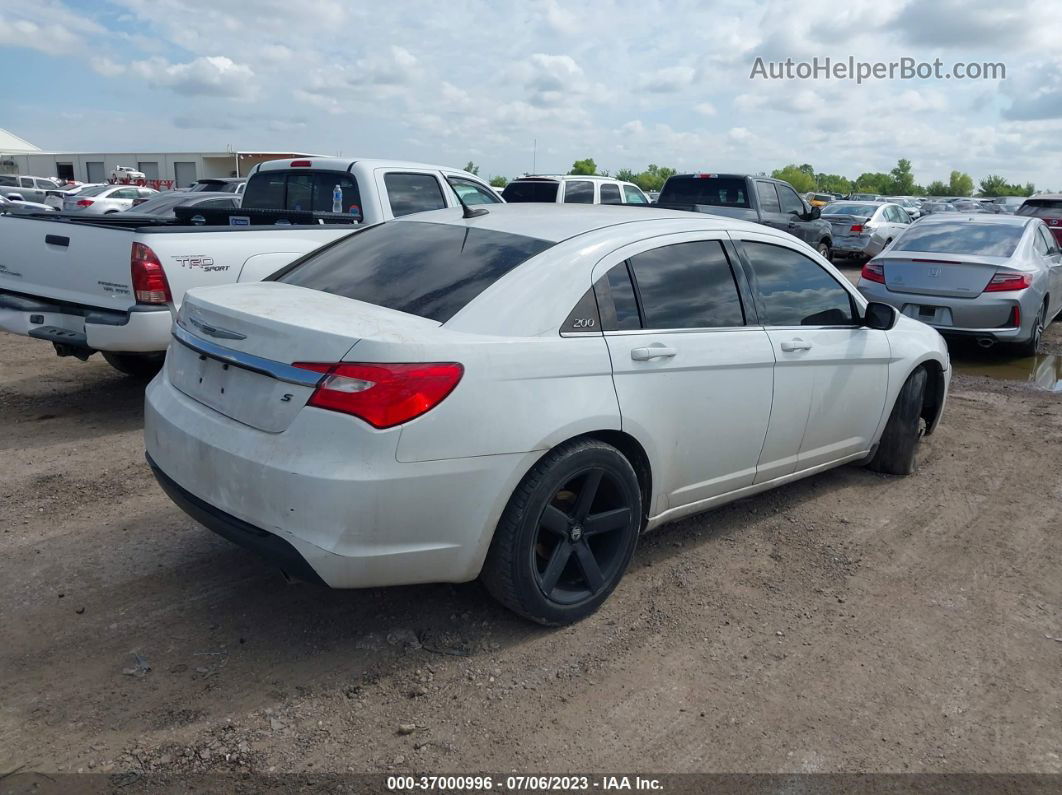 2014 Chrysler 200 Touring White vin: 1C3CCBBG7EN118197