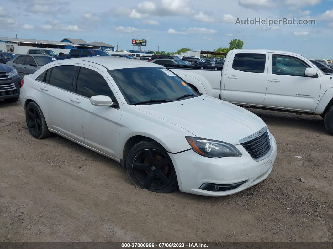 2014 Chrysler 200 Touring Белый vin: 1C3CCBBG7EN118197