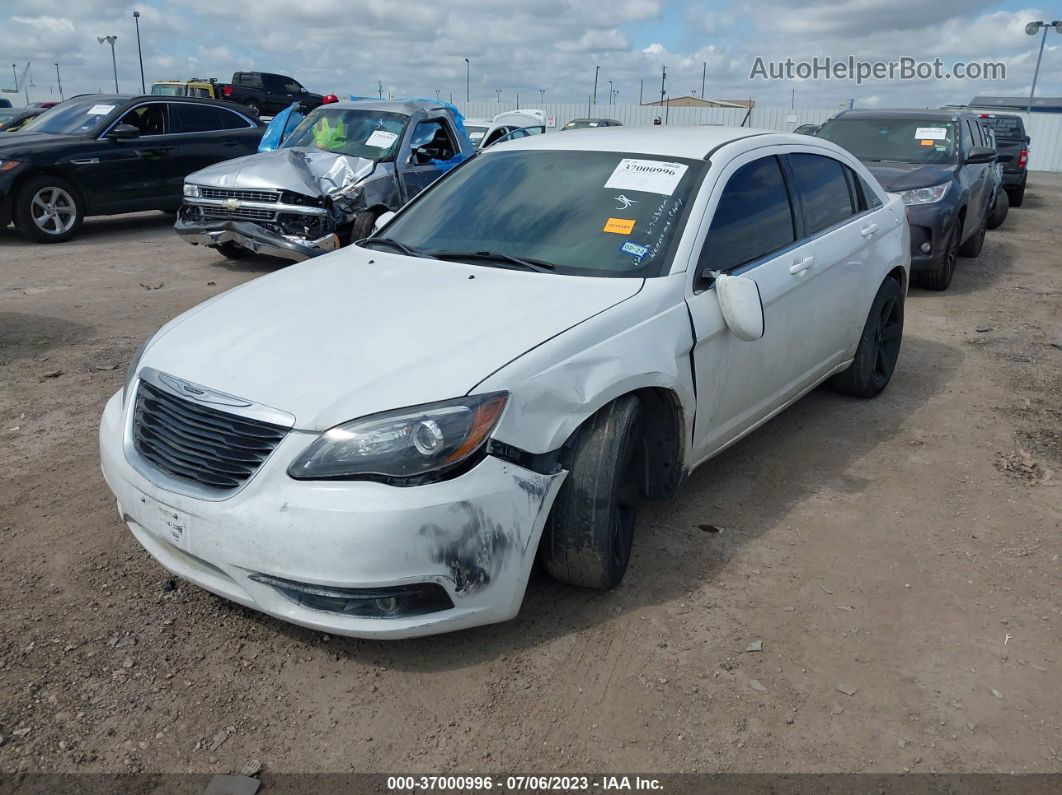 2014 Chrysler 200 Touring White vin: 1C3CCBBG7EN118197