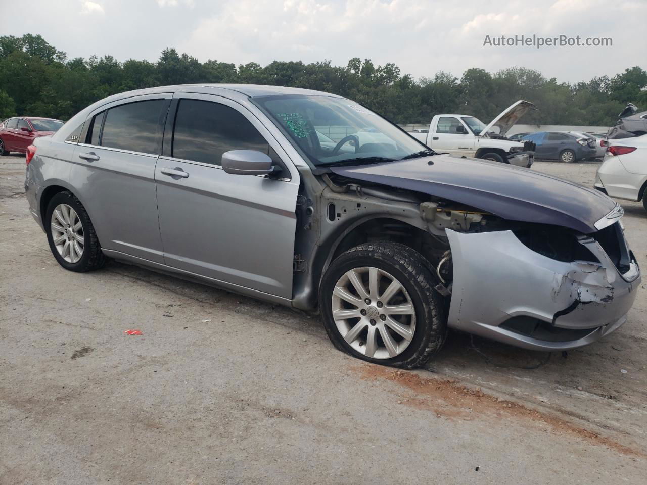 2014 Chrysler 200 Touring Silver vin: 1C3CCBBG7EN144976