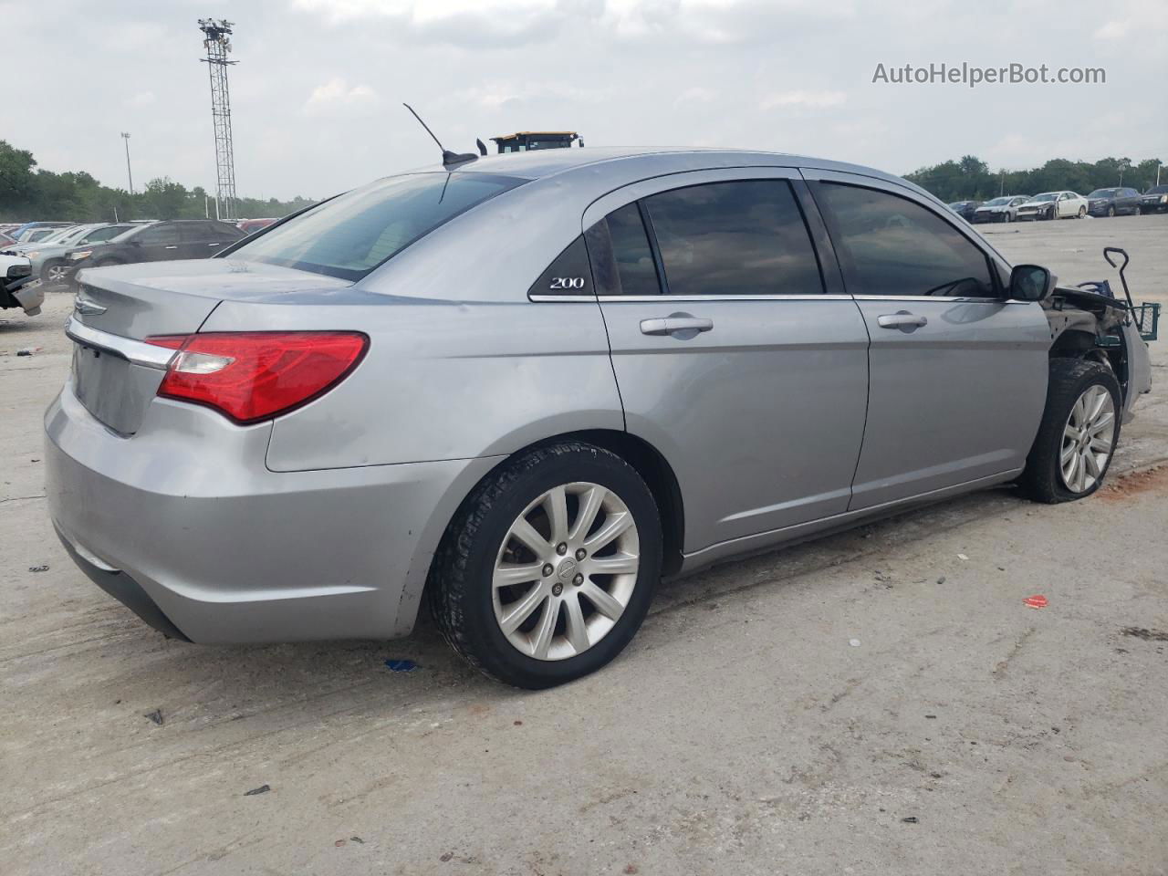 2014 Chrysler 200 Touring Silver vin: 1C3CCBBG7EN144976