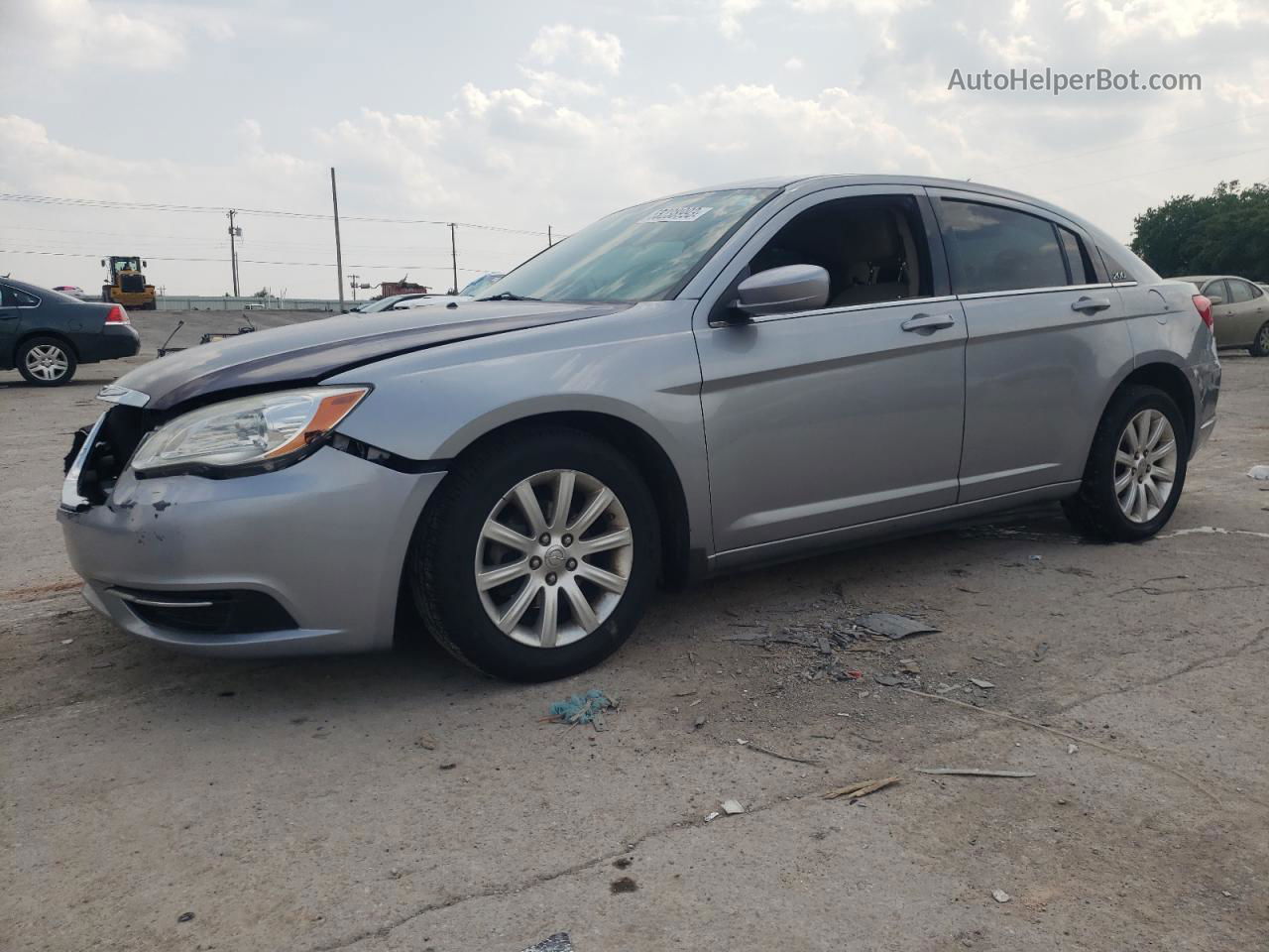 2014 Chrysler 200 Touring Silver vin: 1C3CCBBG7EN144976