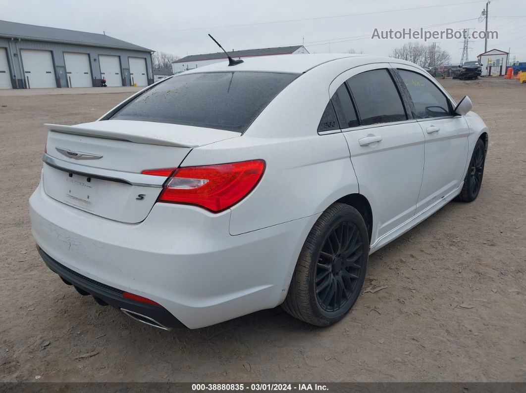 2014 Chrysler 200 Touring White vin: 1C3CCBBG7EN171045