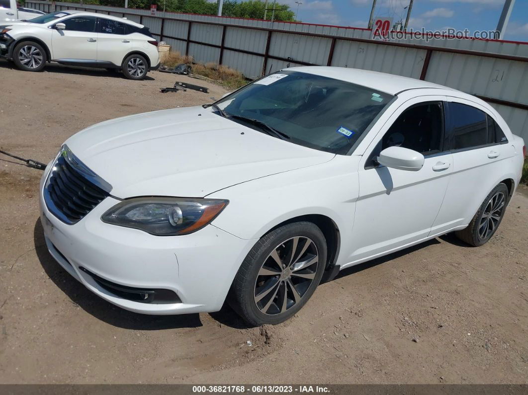 2014 Chrysler 200 Touring White vin: 1C3CCBBG7EN178741