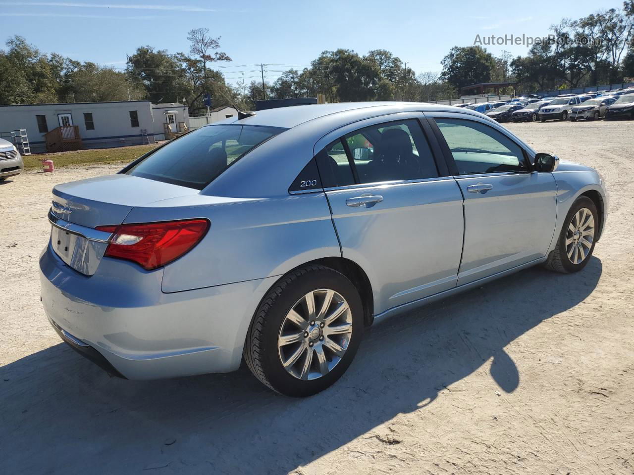 2014 Chrysler 200 Touring Синий vin: 1C3CCBBG8EN119553