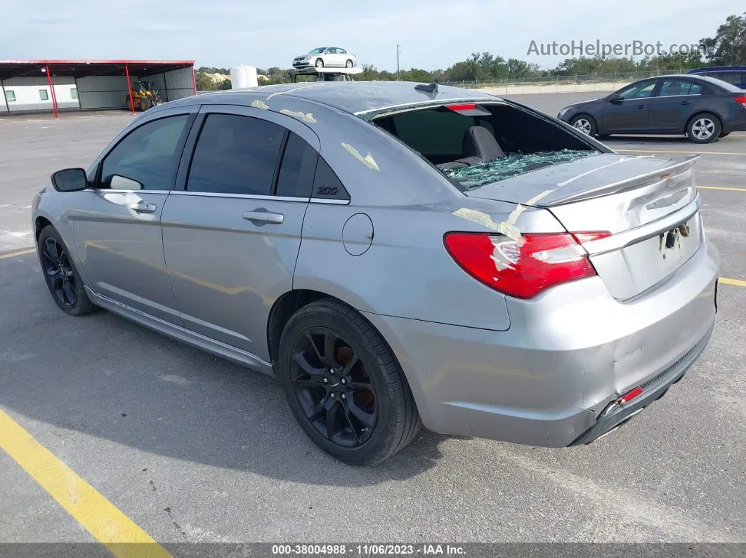 2014 Chrysler 200 Touring Silver vin: 1C3CCBBG8EN164119