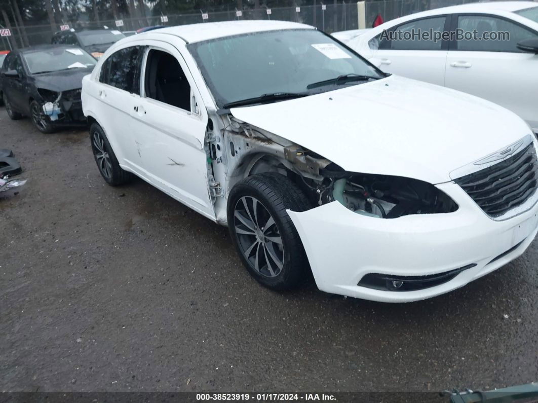 2014 Chrysler 200 Touring White vin: 1C3CCBBGXEN120462