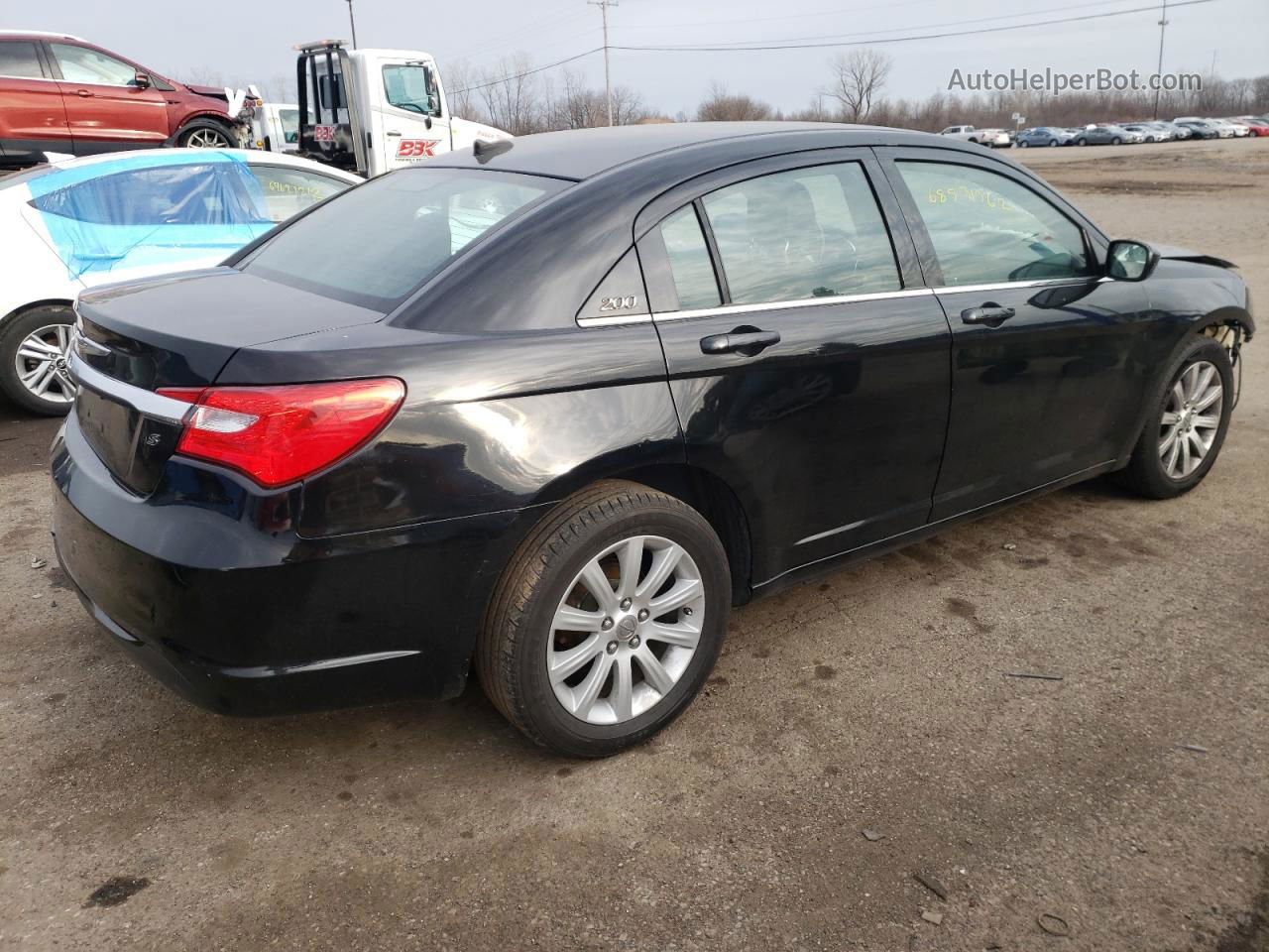 2014 Chrysler 200 Touring Черный vin: 1C3CCBBGXEN186686