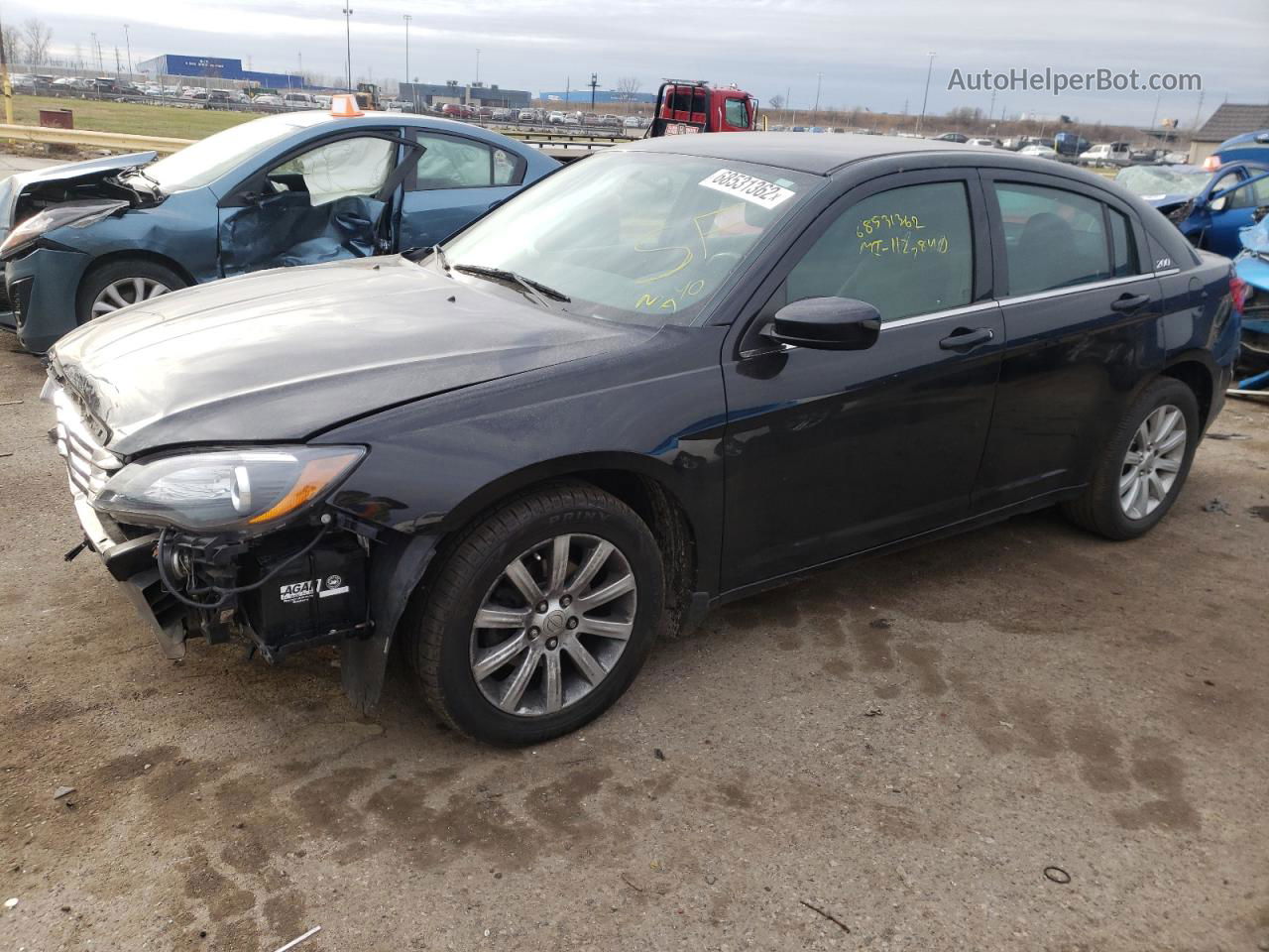 2014 Chrysler 200 Touring Black vin: 1C3CCBBGXEN186686