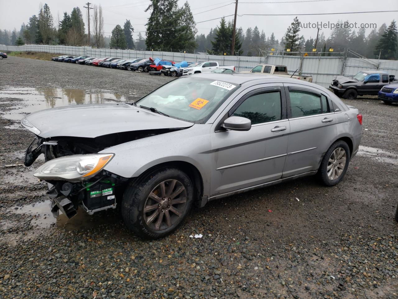 2014 Chrysler 200 Touring Silver vin: 1C3CCBBGXEN232176