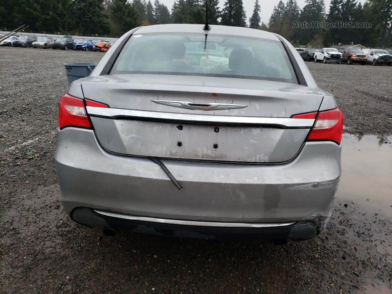 2014 Chrysler 200 Touring Silver vin: 1C3CCBBGXEN232176