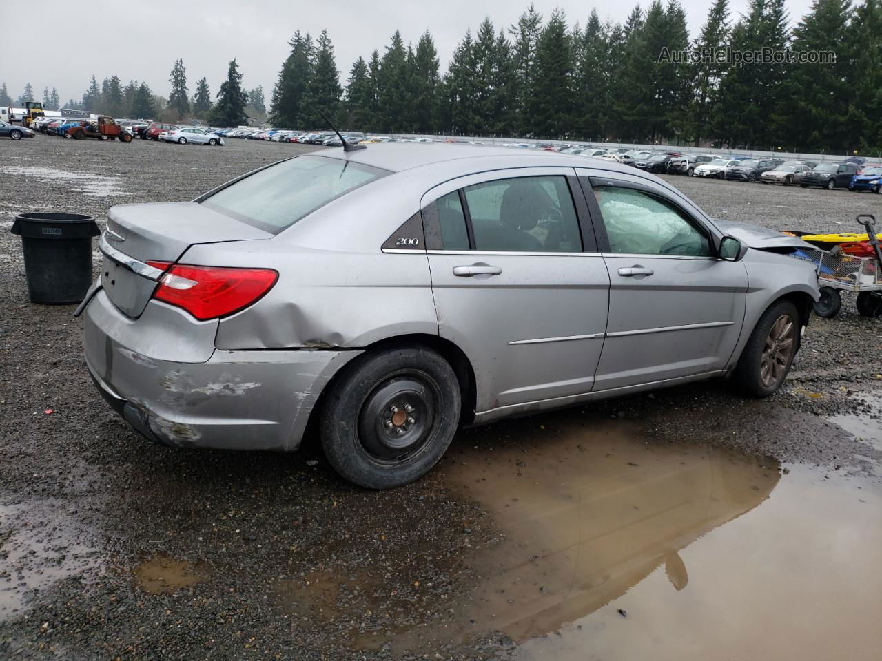 2014 Chrysler 200 Touring Серебряный vin: 1C3CCBBGXEN232176