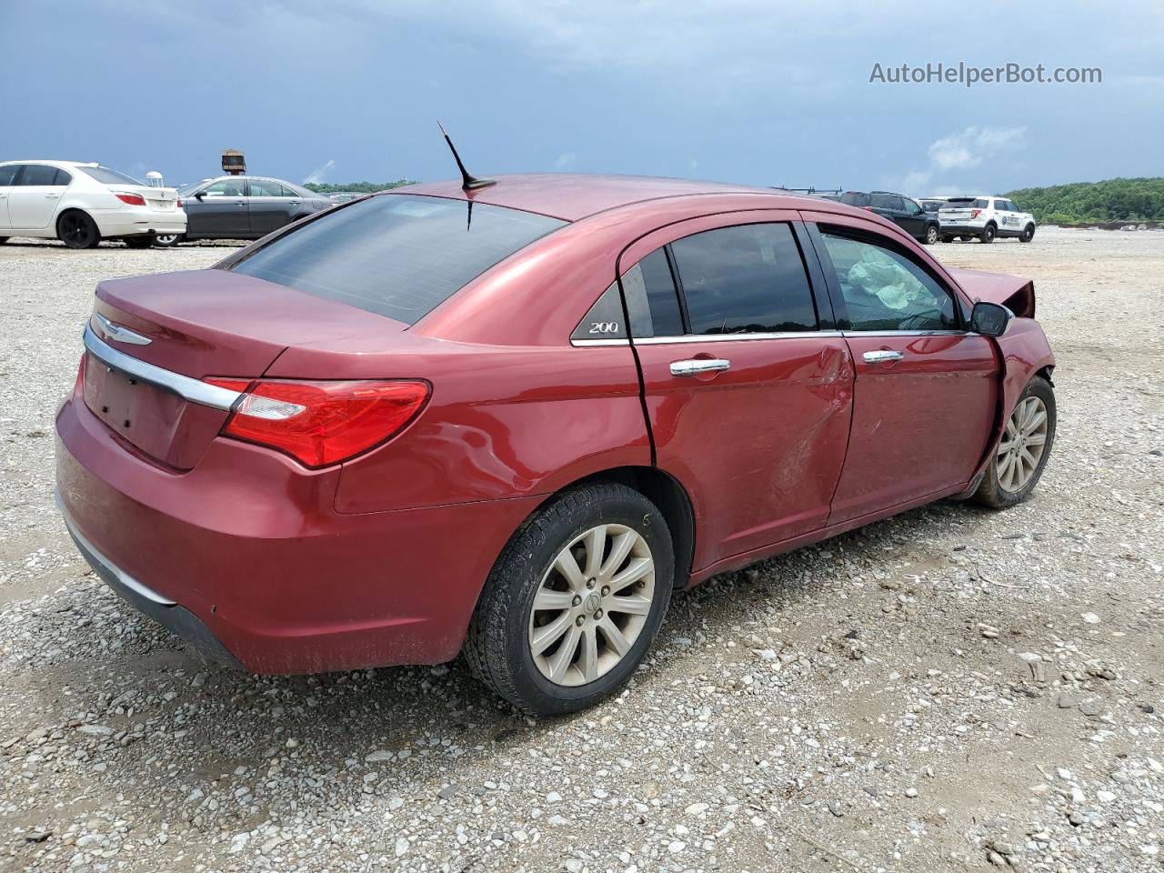 2014 Chrysler 200 Limited Maroon vin: 1C3CCBCG0EN107721